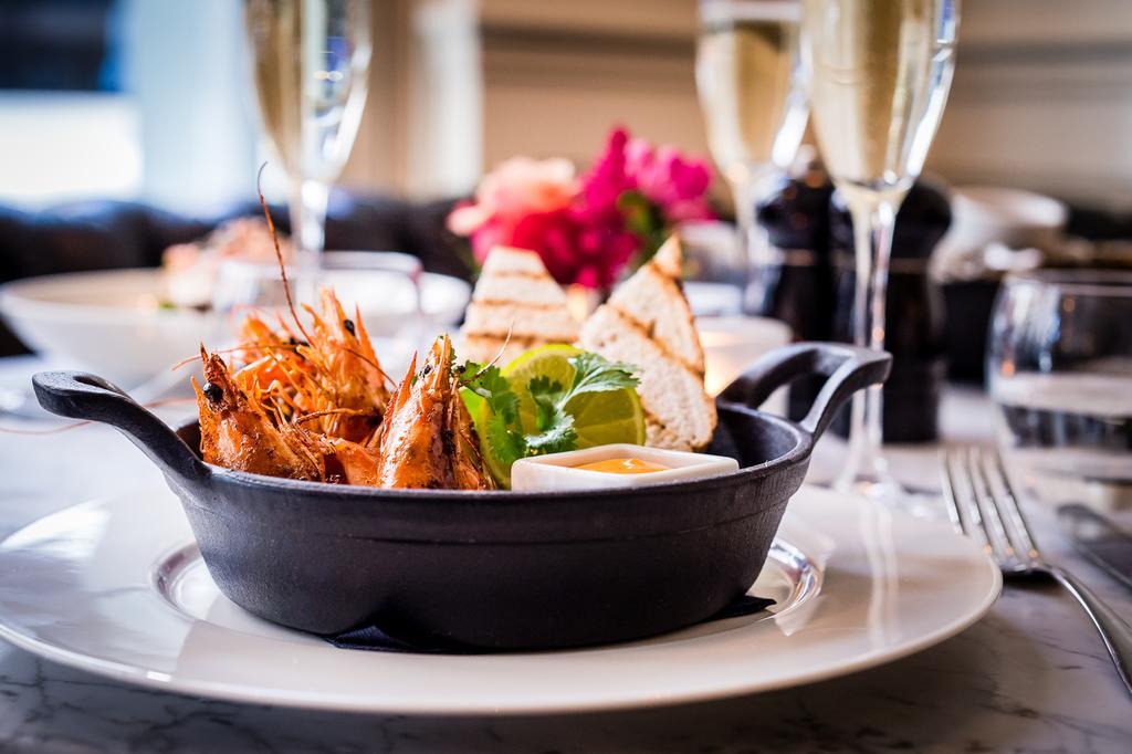 The Westbury Hotel Dublin Exterior photo A prawn dish at the restaurant